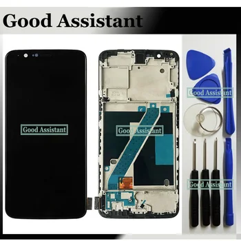 

Black 6.0 inch LCD Display for Oneplus 5T LCD Touch Screen Digitizer Replacement A5010 for Oneplus 5T Display With Frame Tools
