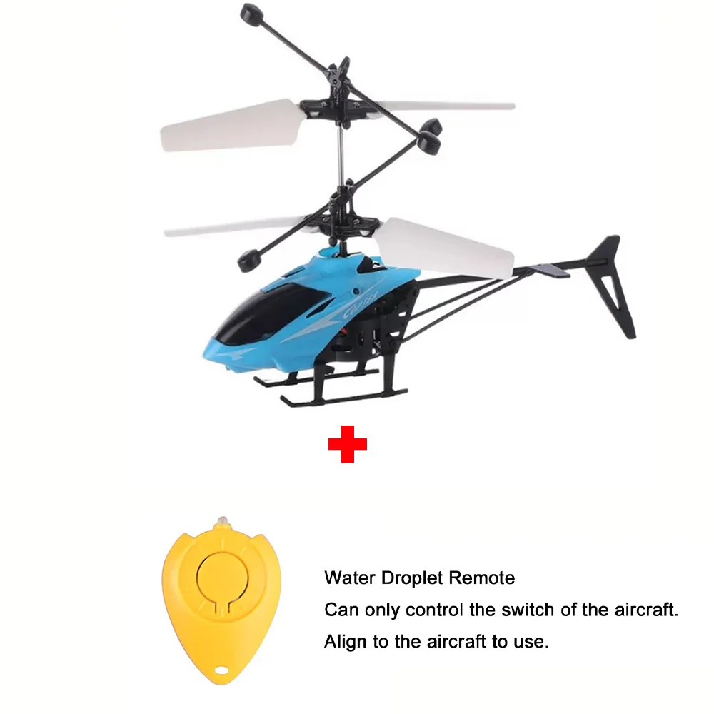 Мини Радиоуправляемый Дрон Летающий Радиоуправляемый инфракрасный индукционный вертолет летательный аппарат мигающий светильник игрушки для детей Рождественский подарок - Цвет: Blue-Switch