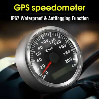 

85mm 200 KM/H GPS Speedometer Waterproof Stainless Digital Gauges Universal Car Motorcycle Auto Stainless Gps Speedometer