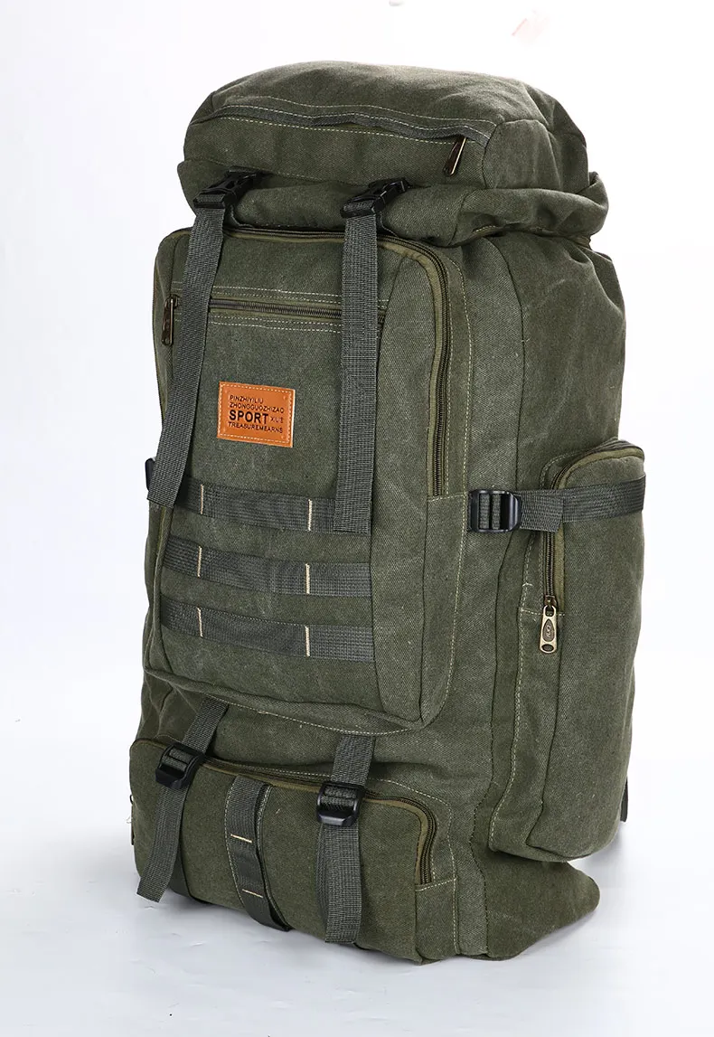 70L военный рюкзак, тактическая Холщовая Сумка для мужчин, армейский рюкзак для путешествий, кемпинга, туризма, альпинизма, походный рюкзак Militar XA236D