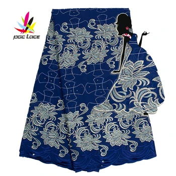 

Swiss Korean Lace Fabric Dubai Embroidered Wedding Dresses Online for Nigeria High Quality Voile French Tulle AMY2529B