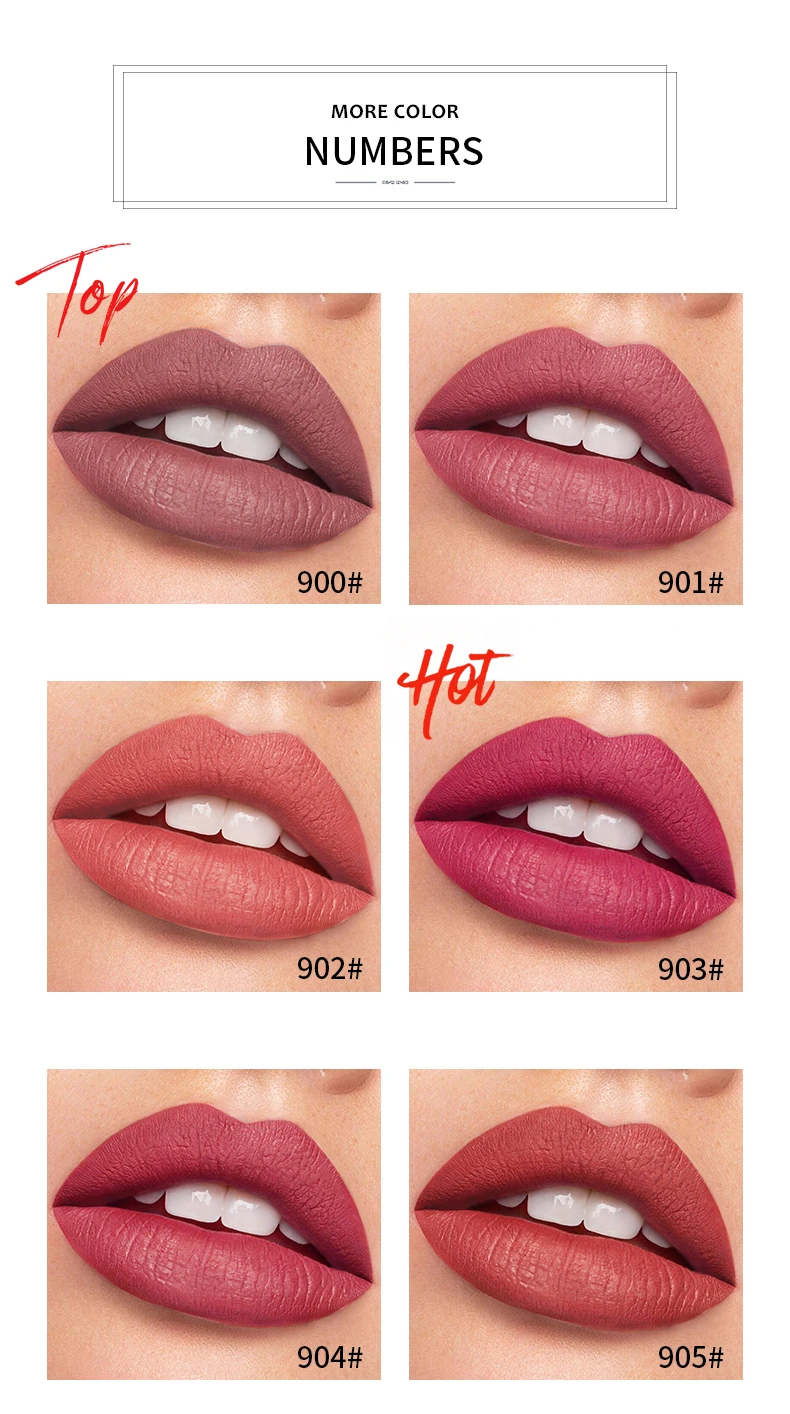 1 шт. водостойкая долговечная Матовая жидкая бархатная помада легко носить с