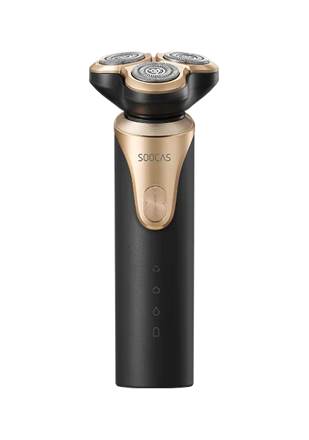 Xiaomi mijia SOOCAS S3 электробритва для мужчин 3 режущие головки для сухого влажного бритья Беспроводная USB перезаряжаемая Водонепроницаемая бритва - Цвет: Золотой