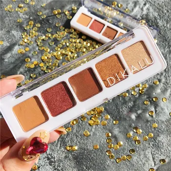 

DIKALU 5 Colors Eyeshadow Pallete Pigment Nude Glitter Makeup Matte Eye shadow Make up Palette Maquillage Paleta de sombra