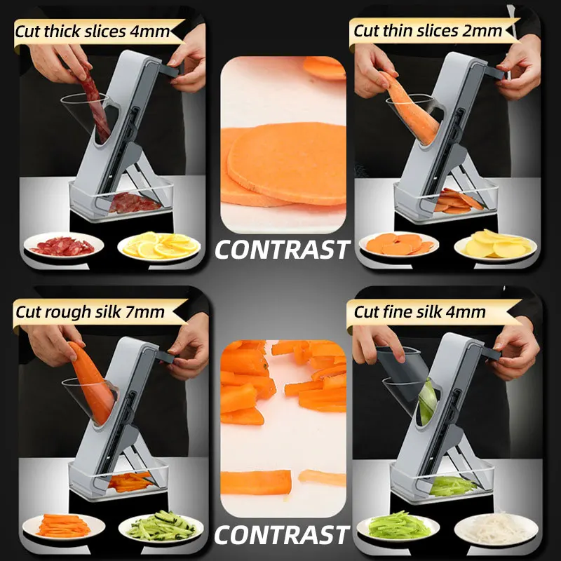 NEW Vegetable Cutter Grater Garlic Press Crusher Multi Slicer Manual Mincer Carrot Kitchen Gadgets Fruit Tools Mandoline Potato