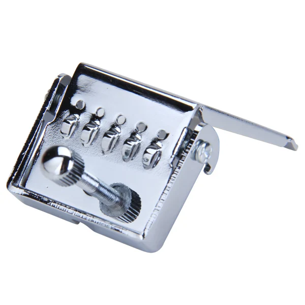 Chrome Clamshell Tailpiece Plate for 5 String Banjo+Single Leg Banjo Armrest