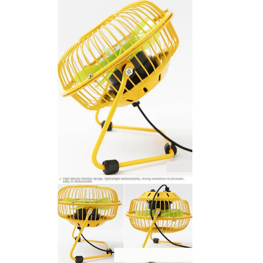 Portable Small Desk Fan 4 Blades Cooler Cooling Fan USB Charging Mini Fans Operation Super Mute Silent PC / Laptop / Notebook