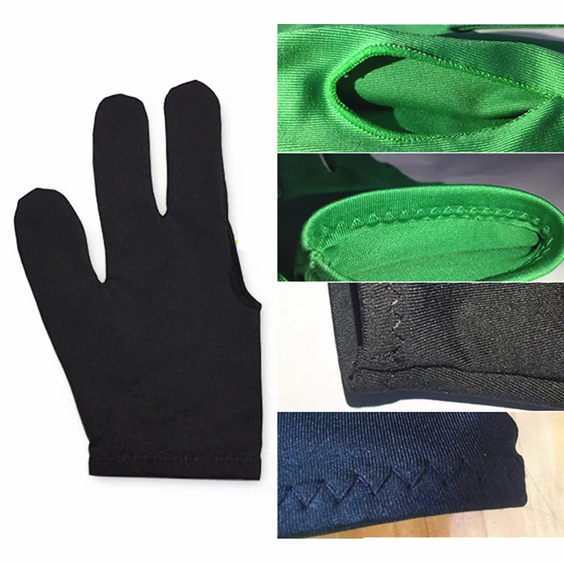 Mano Sinistra Tre Dita Liscio Ricamo Billard Guanti Biliardo Billar Guanti Biliardo Accessori Biliardo Biliardo Guanto