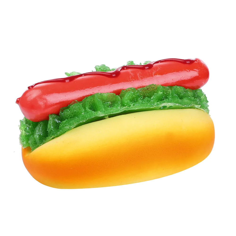 

Fridge Magnet Hot Dog Bread Kitchen And Dining Table Display Toy Slow Rising Squeeze Scented Stress Relieve Toy #B