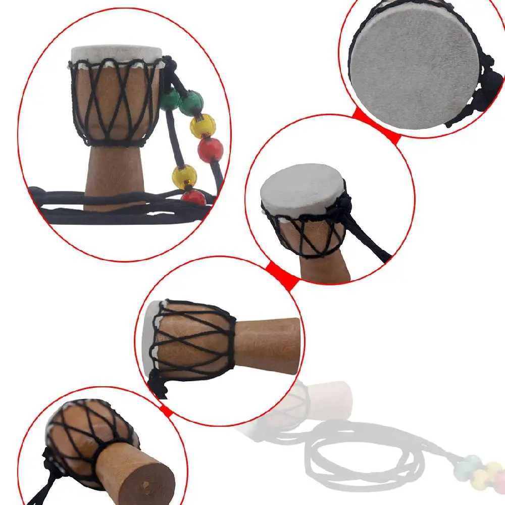 IRIN деревянный классический мини Djembe ожерелье перкуссия африканская ручная