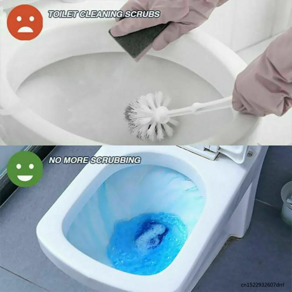 Вспенивающие очистители Autoile автоматический очиститель для туалета Magic Flush Bottled Helper Blue Bubble Amazing