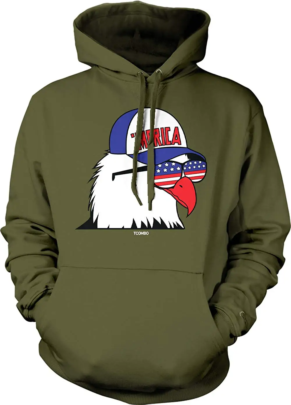 Merica Eagle-USA Freedom 4th of July толстовка унисекс с капюшоном |