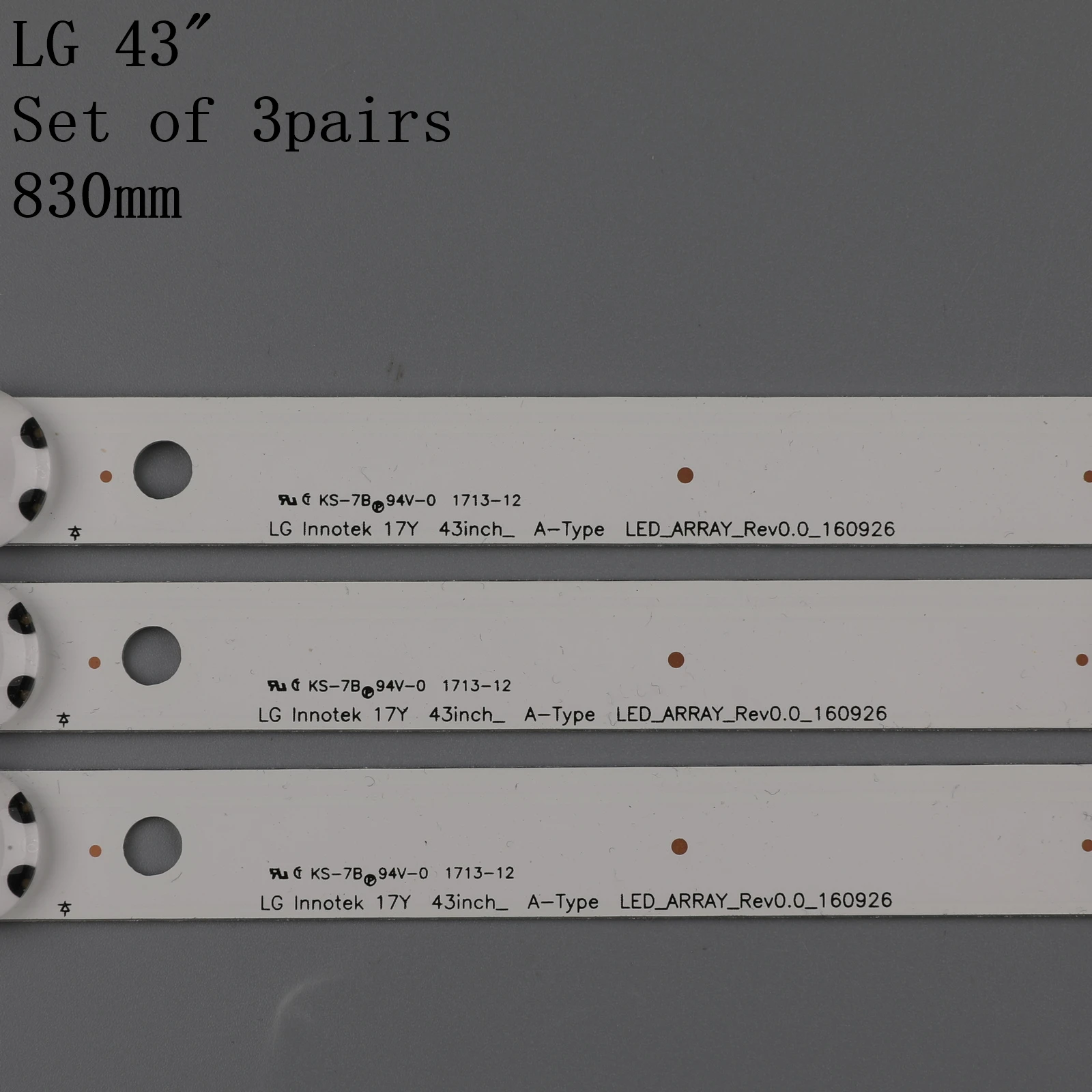 Светодиодная лента для подсветки (3) LG 43UK6400 43uk6090 43UK6200 43UK6300 43UJ6050 43UJ6300 43LJ614V 43LJ5500 43LJ510V