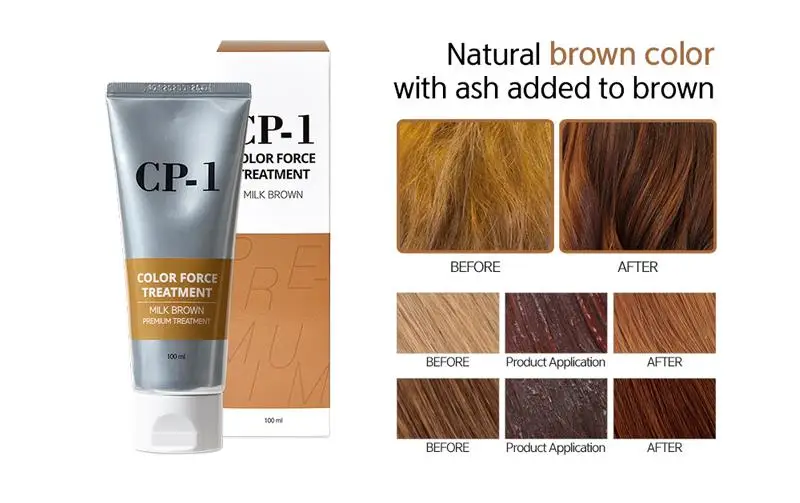 CP-1 color Force Treatment, 100 мл, крем для волос, краска для окрашивания, краска для укрепления, уход за волосами, Стайлинг волос, корейская косметика