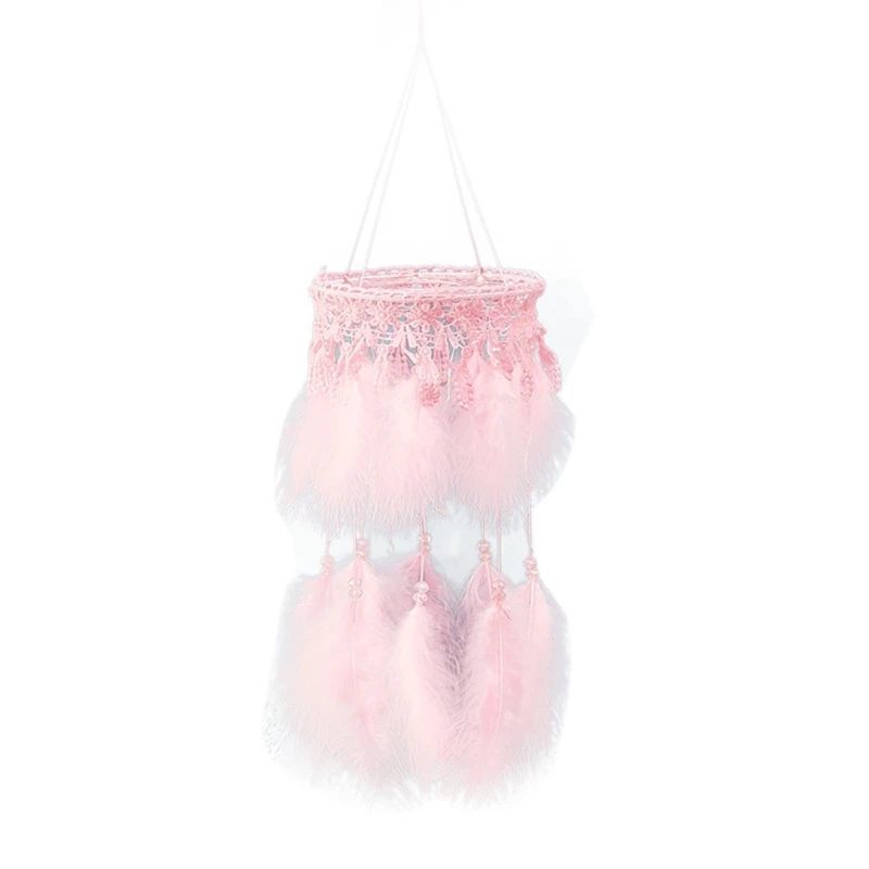 Novelty Dream Catcher LED Dream Catcher Cloud Feather Dreamcatcher Girl Baby Room Decor wall hangings nordic wind chimes