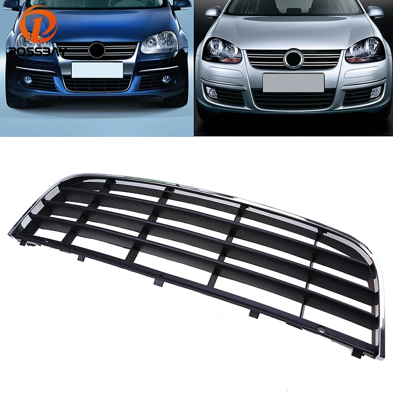 Автомобильный передний центральный бампер posbay ABS Нижняя решетка для VW Jetta/Bora/Golf Mk5