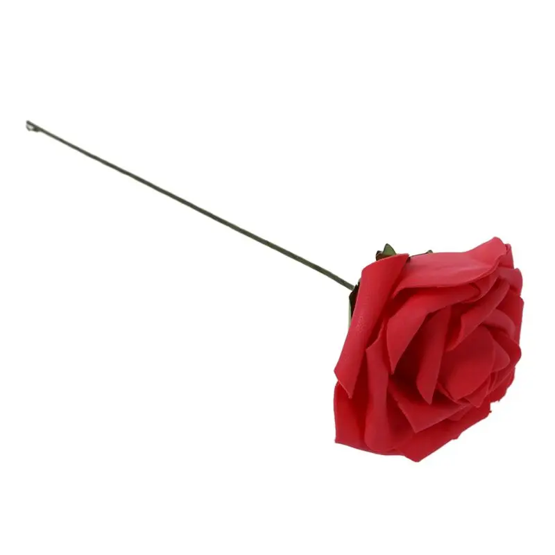 PE Artificial Foam Rose Bouquet Bridal Bouquets for Wedding Decor,Pack of 10 Pcs Red