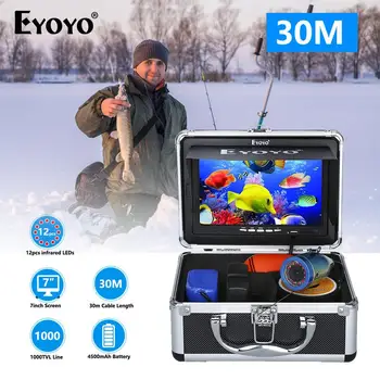 

Eyoyo Underwater Fishing Camera 7" Inch 15M 30M 50M 1000TVL Fish Finder 12pcs Infrared Lamp For Ice/Sea Fishing Accessory