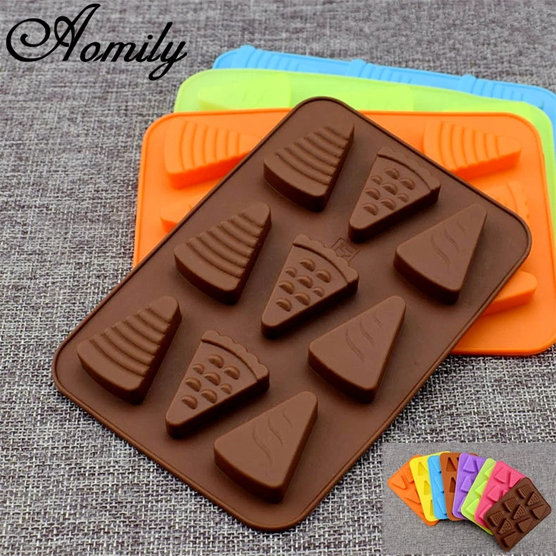 

Aomily Triangle Watermelon Cheese Shaped 3D Silicon Chocolate Jelly Candy Cake Bakeware Mold DIY Pastry Bar Ice Block Soap Mould