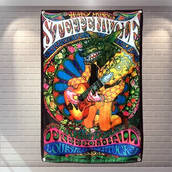 

Rock and Roll Band Singer Music Poster Senior Art Waterproof Cloth Painting Flag Banner Tapestry Wall Stickers Mural Home Decor