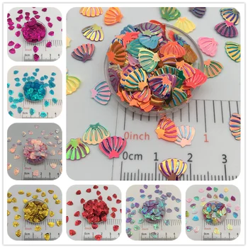 

30g 6x8mm Shell Loose Sequins Glitter Paillettes For DIY Nail Craft,Craft Making, Wedding Decoration confetti Wholesale