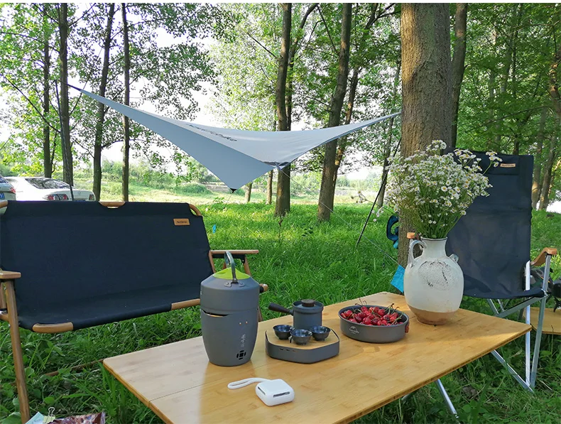 Naturehike Cloud Flying Portable Ultralight Sliver Coating Rainproof Anti-UV Beach Sun Shelter for Hiking Picnic NH19TM003