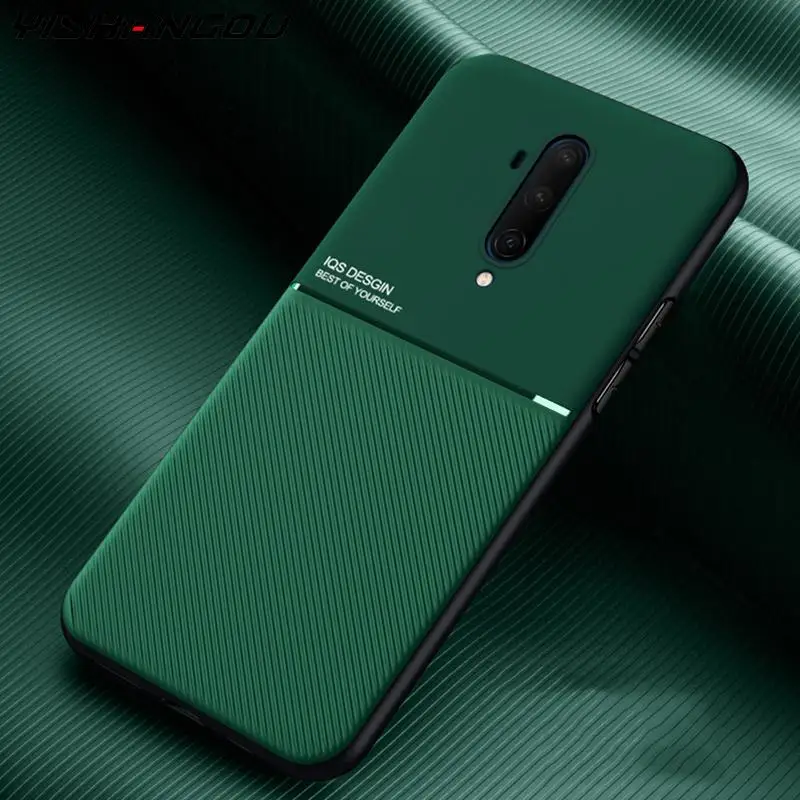 Противоударный матовый Силиконовый чехол с кожаной текстурой для Oneplus 7T 7 8 Pro Nord