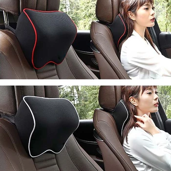 

Car Neck Headrest Pillow Cushion Auto Seat Head Support Protector Automobiles Seat Rest Memory Cotton Under The Neck In The Car