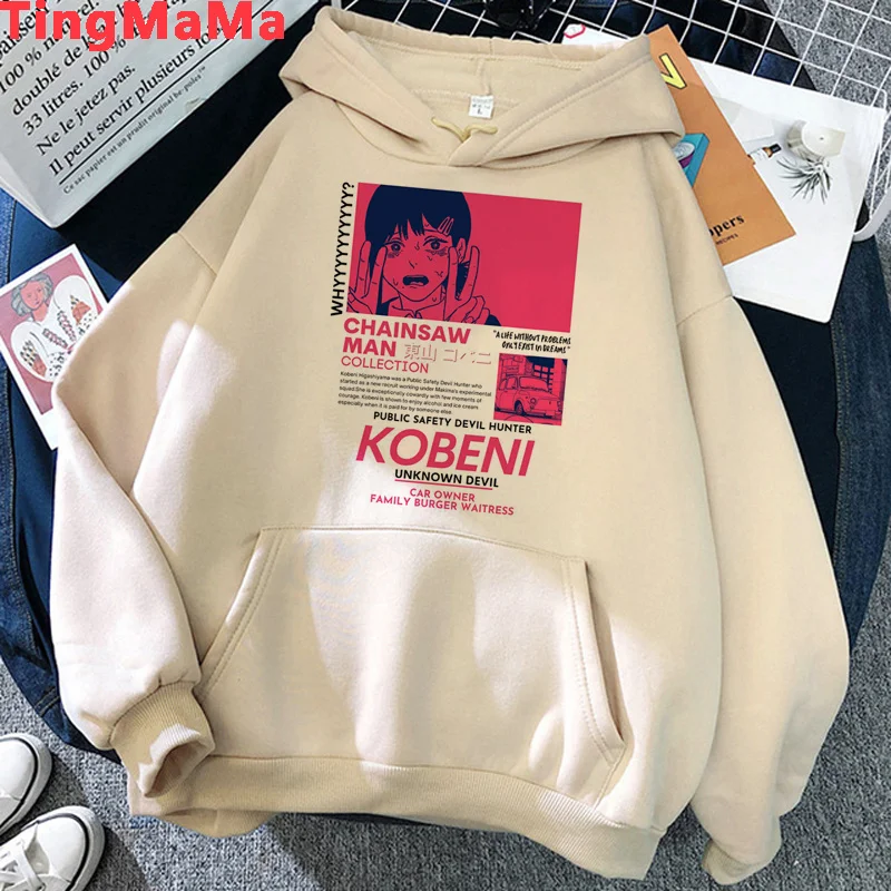 

Chainsaw Man Makima Pochita hoodies men plus size graphic anime Oversized male hoody clothing y2k aesthetic streetwear