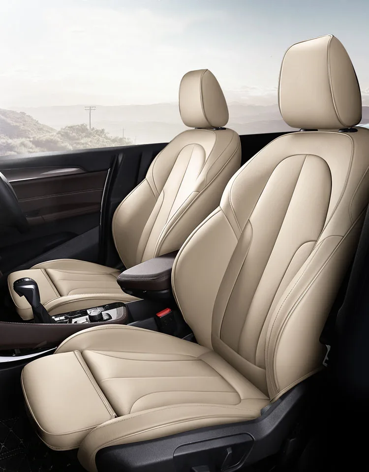 Sitzbezüge Auto für BMW 2er F22, F45 (2013-2019) - Autositzbezüge Universal  Schonbezüge für Autositze - Auto-Dekor - Comfort Plus - beige