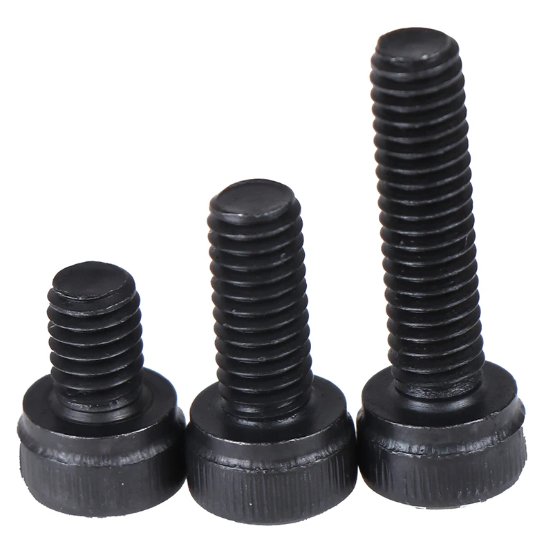 

M4/M5/M6/M8 12.9Grade Steel Allen Hex Socket Cap Head Black Screw Bolt Furniture Fastener 20PCS Wholesale
