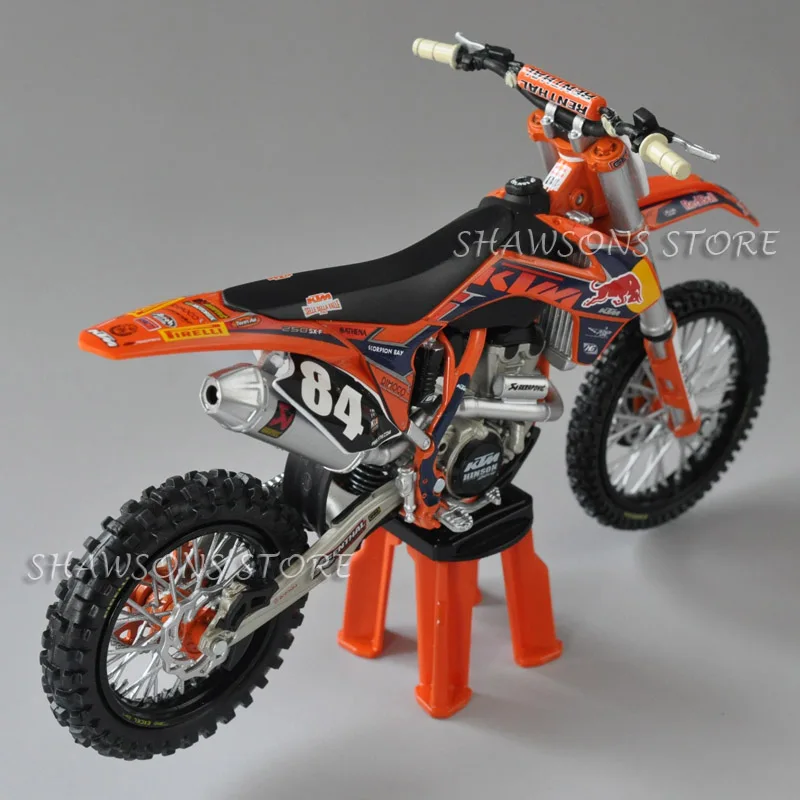 Литые игрушечные модели Automaxx 1:12 KTM 250 SX-F № 84 25 Байк миниатюрный мотоцикл Реплика