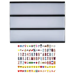 Aimkeeg A4 A6 Size LED Combination Night light Box USB AA Battery DIY Letters Cards Decoration Lamp Message Board Lightbox