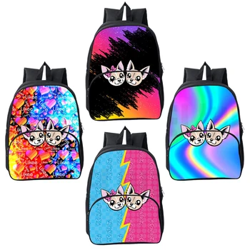 

Cartoon Students Zipper Book Satchels Rucksack Me Contro Te 3D Print Women Large Capacity Business Backpack Casual Travel Laptop