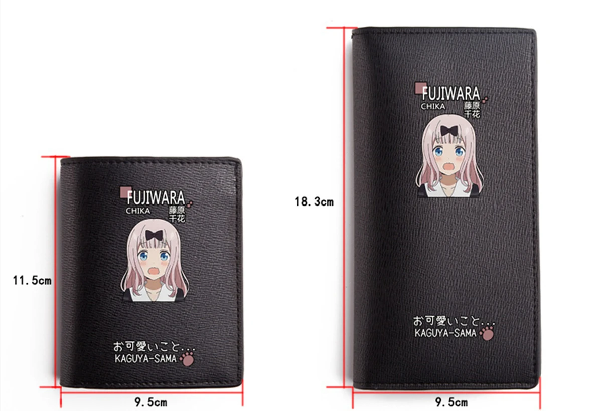 Аниме Kaguya-sama: Love Is War Chika Fujiwara ACG бумажник для студента Notecase для мужчин и женщин