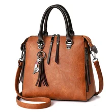 Женские сумки высокого качества, женские сумки с принтом, женские Сумки из искусственной кожи на плечо, сумки-мессенджеры, милая сумка-тоут(коричневая