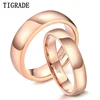 Tigrade 4mm 6mm Vintage Rose Gold Tungsten Carbide Wedding Ring For Women Solid Lover's Engagement Rings Anel Fashion Jewelry ► Photo 1/6