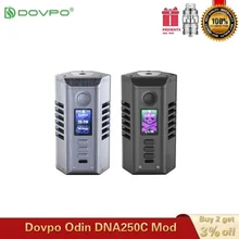Электронная сигарета Dovpo Odin DNA250C коробка мод питание от двух аккумуляторов 21700 для бака с резьбой 510 Vs LostVape Triade DNA250C