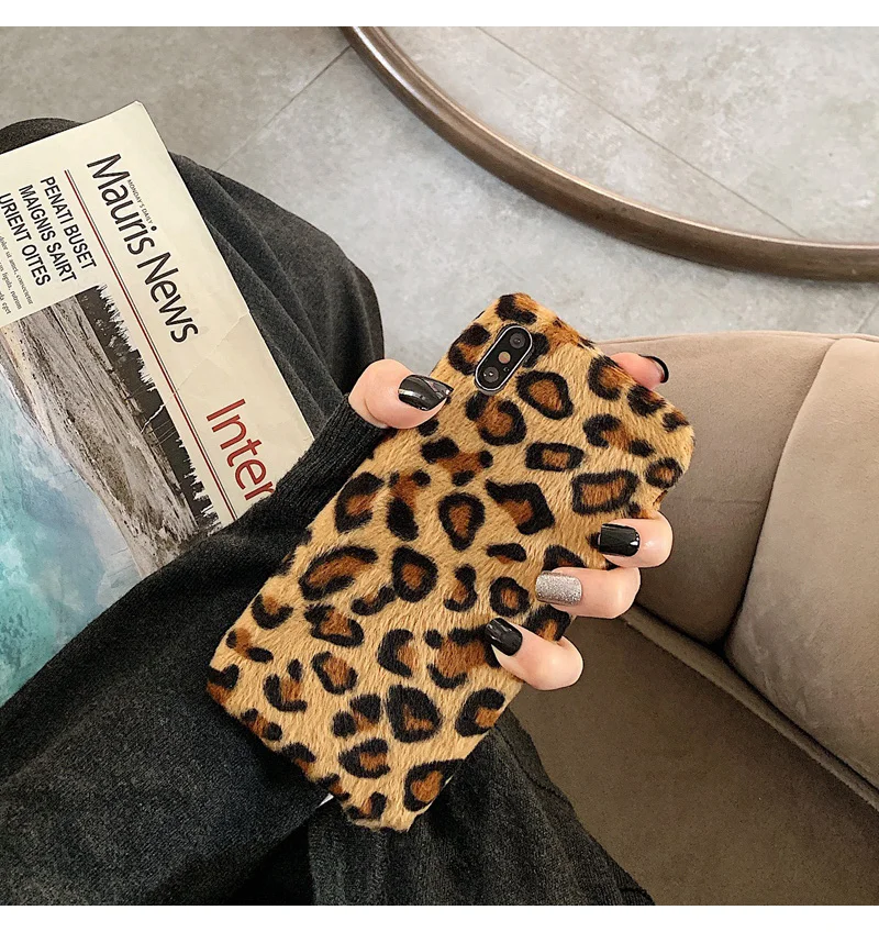 Теплый вельветовый чехол для iphone XS 11 Pro Max X XR 7 8 6s 6 plus задняя крышка мягкие чехлы с