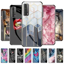 

Y9 Prime Y7 2019 Y5 2018 Case For Huawei P Smart 2021 Case Tempered Glass Cover For Huawei P50 Pro P30 Lite P Smart Z 2021 Funda