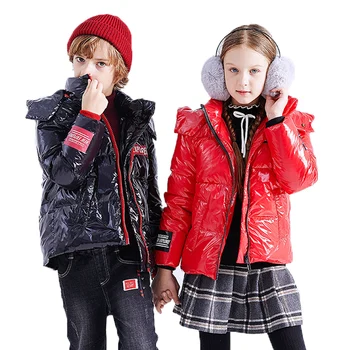 

Children's Down parka Jacket for girls Boys Winter Clothes Baby girl Winter Coats Thicken Warm Hooded Park Kids Clothes 3-14Y