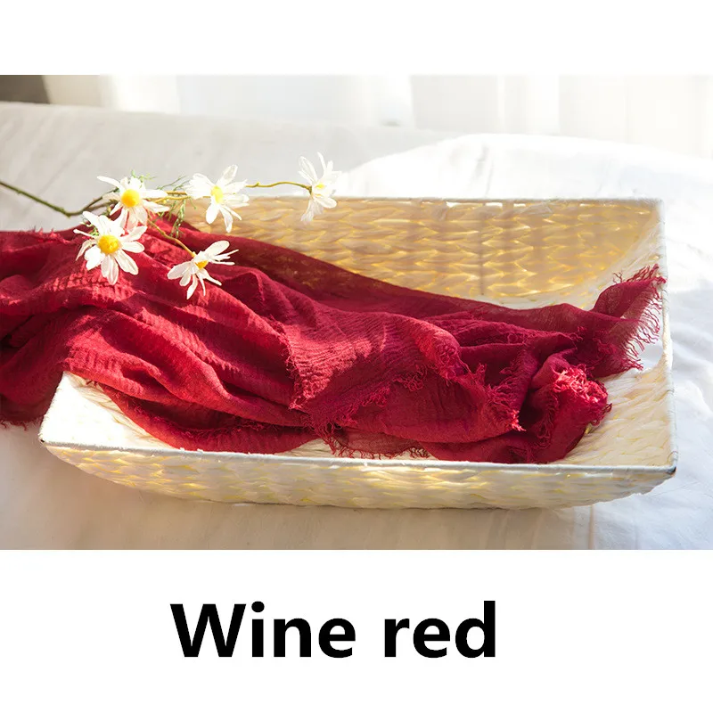 Новорожденный реквизит для фотосъемки обертывание Детские Реквизит одеяло мягкое растягивающееся Хлопковое одеяло детские аксессуары GPD8930 - Цвет: Wine red