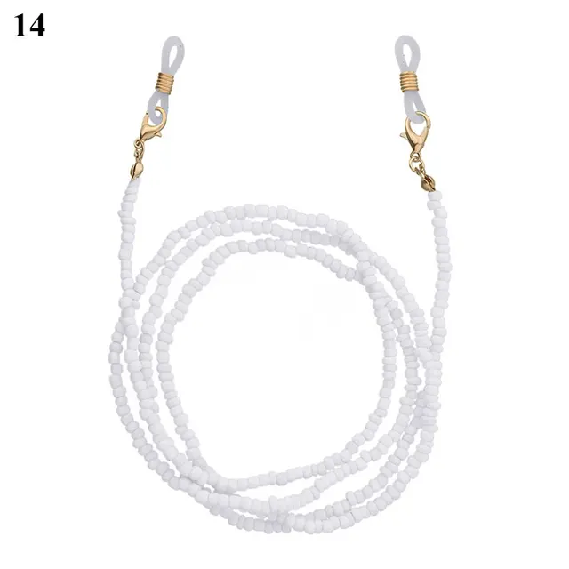 Bohemian Colored Mask Strap Beaded Glasses Chains Women Face Mask Lanyard Anti Slip Women's Neck Chain For Eyeglass Sunglasses 14
