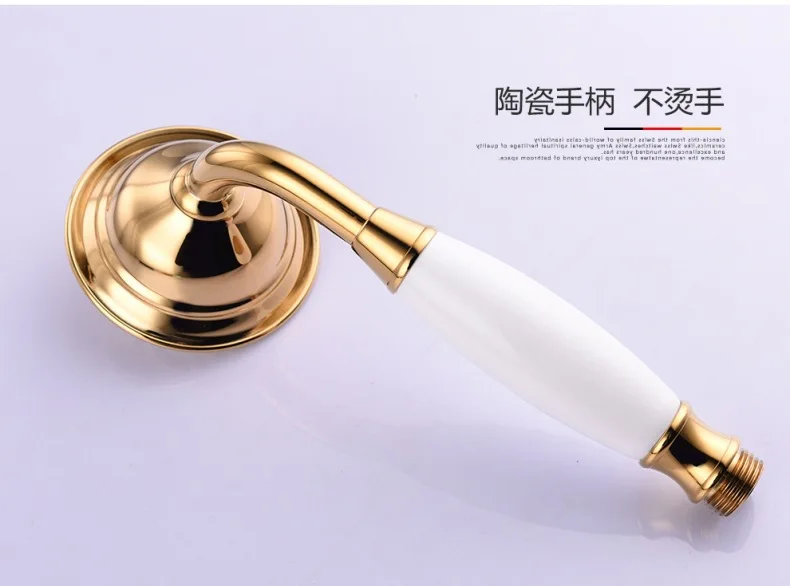 Медное керамическое Золотое кольцо ручной душ насадка маленькая насадка душа телефон насадка