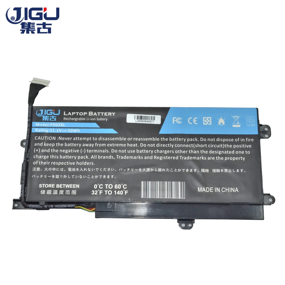 JIGU для HP 715050-001 714762-2C1 PX03050XL HSTNN-DB4P TPN-C111 Аккумулятор ноутбука Envy 14-k000 14-K100 14T-K100 14T-K000 |