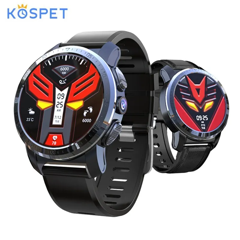 Смарт часы Kospet Optimus / Pro с GPS 4G WiFi Android7.1.1 8.0MP камера 2 ГБ 16 3 32 ГБ|Смарт-часы| |