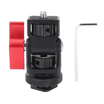 

Aluminium Alloy Red Ballhead Hot Shoe Monitor Stabilizer Holder Bracket Camcorder DSLR Camera Accessories Bearing 4KG