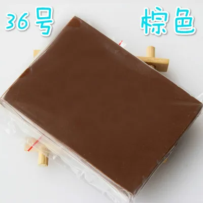 56 Color Soft Clay Dry Polymer Children's Toys Plasticine Safe and Non-toxic Colorful Lightweight Clay Gifts for Boys and Girls - Цвет: C36 Dark Brown
