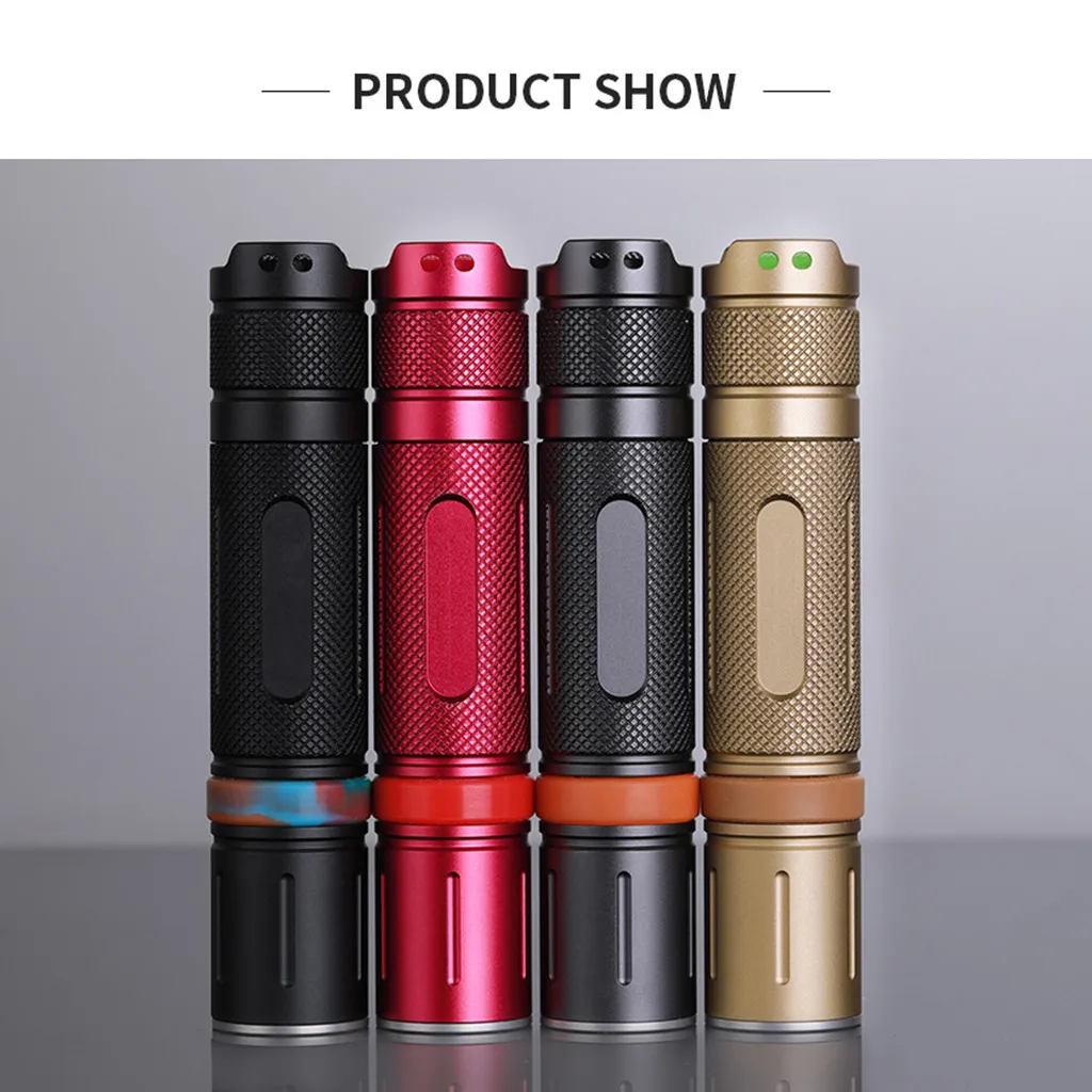 Mini LED Household Flashlight Torch10W 1000Lumens for Outdoor Camping Travel#W