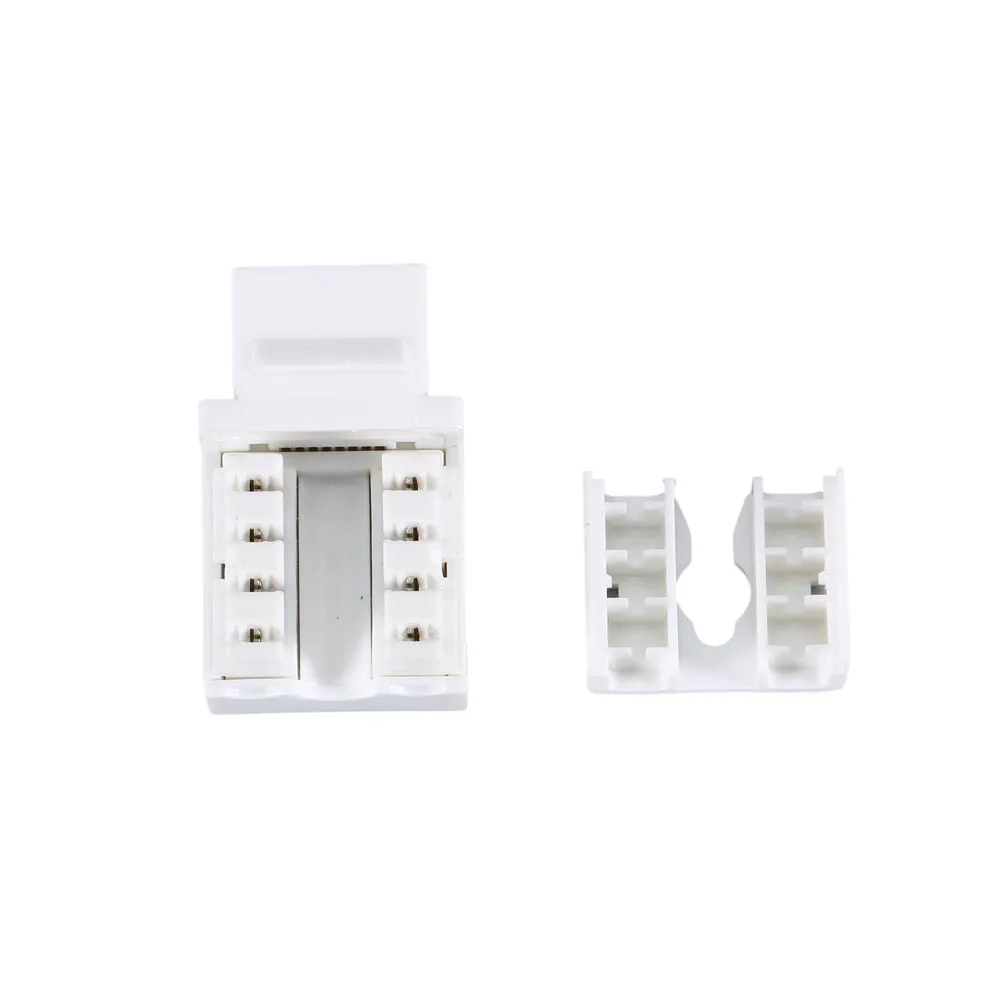 50 шт. Универсальный Cat6 RJ45 Keystone Jack Дырокол стенд Ethernet модуль муфта HSJ-19 |